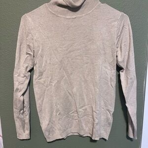 Women’s Beige Turtleneck Sweater